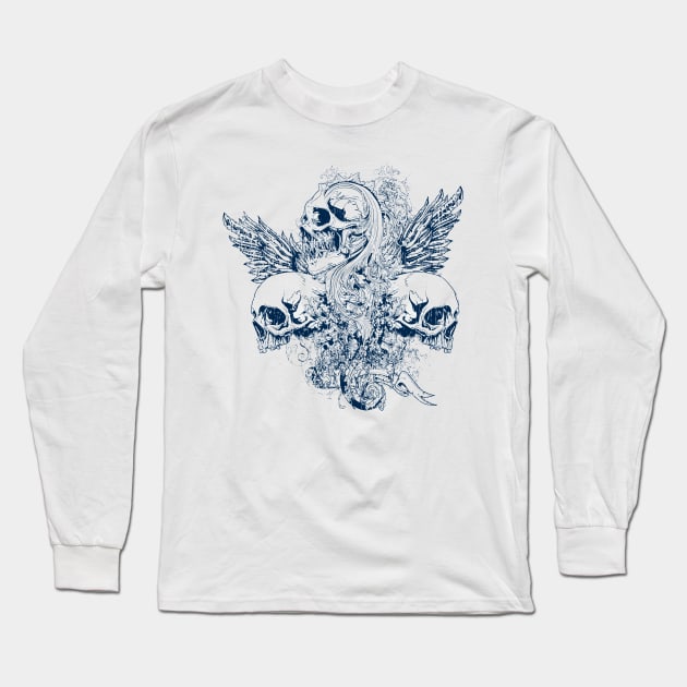 Skulls Long Sleeve T-Shirt by T-Culture